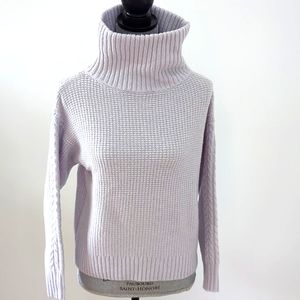 SOMETHING NAVY Turtle Neck  Knit Sweater Soft Boxy Fit Light Purple Sz XS